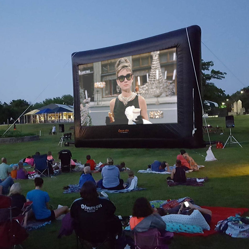 Outdoor movie screen rental